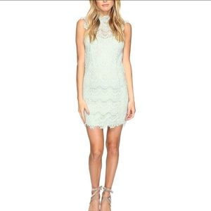 Free People Dress Women’s S Green Sea Foam Green Crochet LIKE NEW!